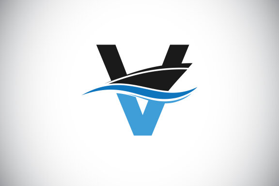Capital letter with the ship