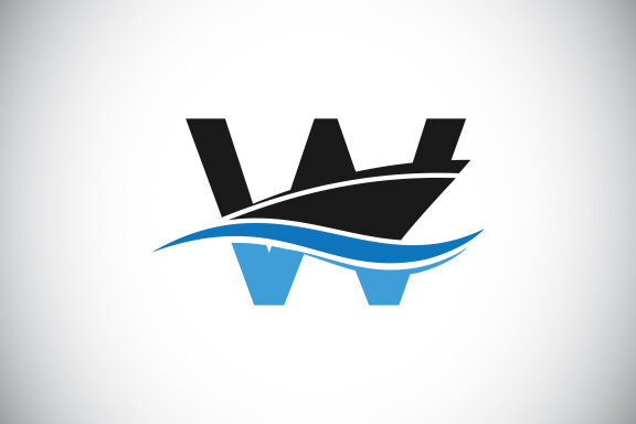 Capital letter with the ship