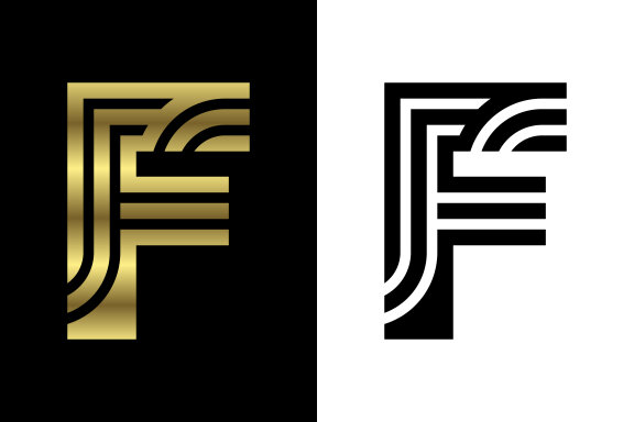 Luxury custom line letter