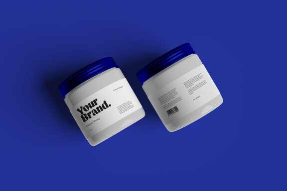 Tube Jar Cosmetic Mockup
