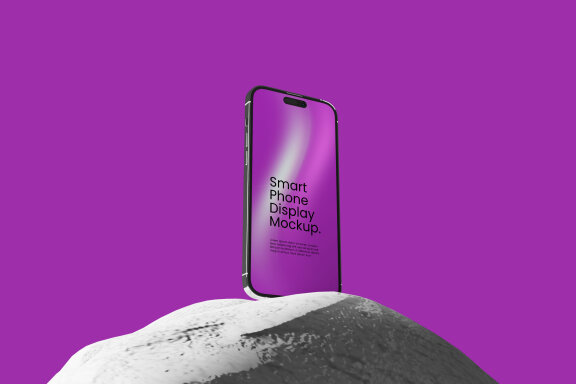 Stand Phone Design Mockup