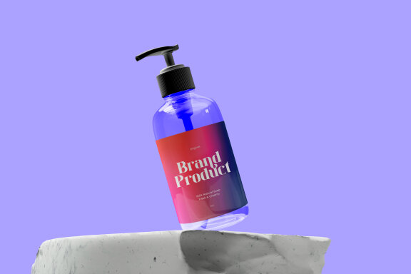 Bottle Cosmetic Design Mockup