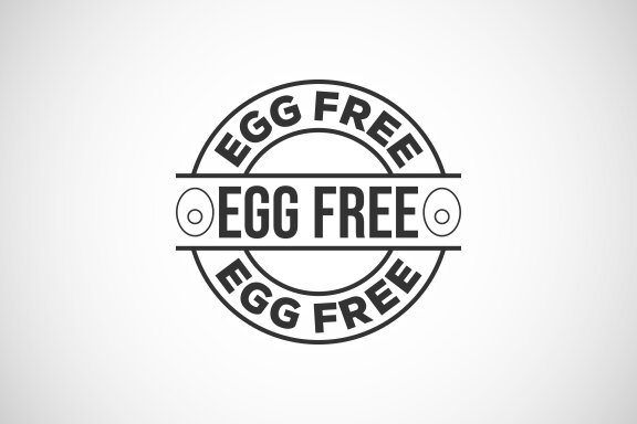 Egg free labels badge logo sign