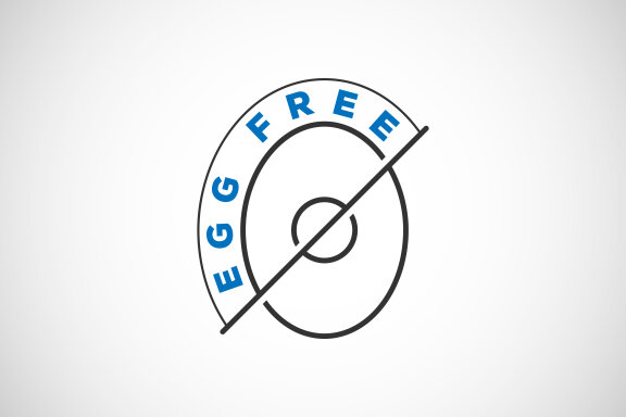 Egg free labels badge logo sign