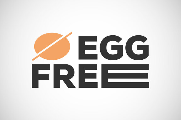 Egg free labels badge logo sign