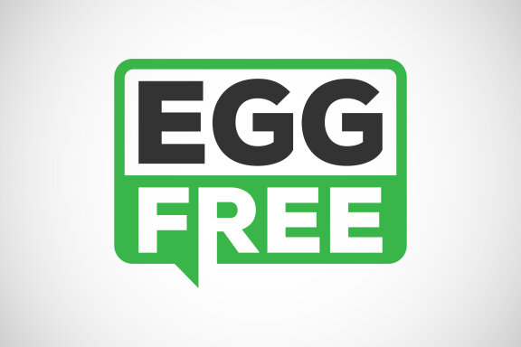 Egg free labels badge logo sign
