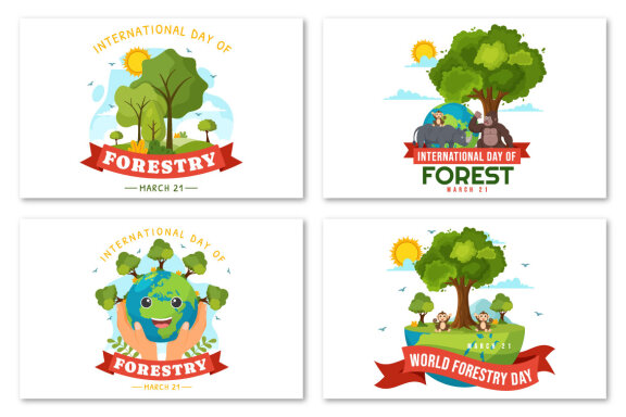 12 International Forest Day Illustration