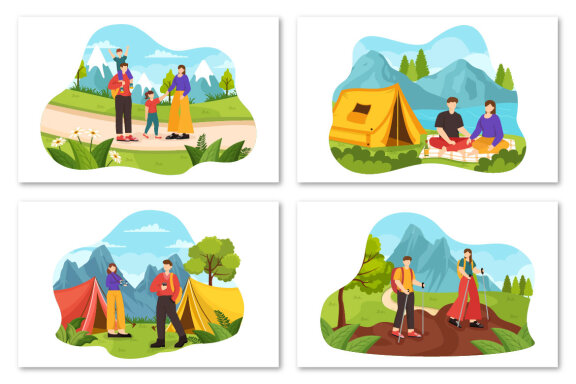 12 Outdoor Activity Illustration