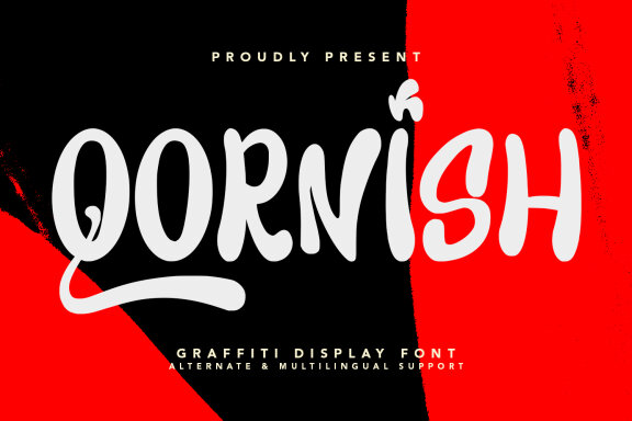 Qornish Graffiti Display Font