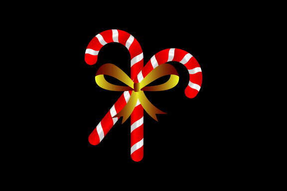 Christmas colorful candy cane design
