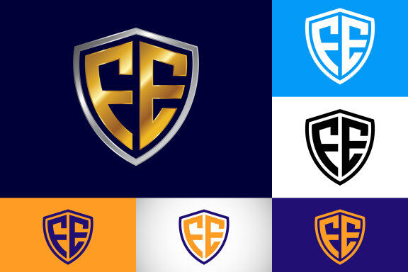 Initial Letter F E Logo Design