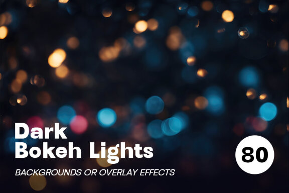 Dark Bokeh Photo Overlay Effects