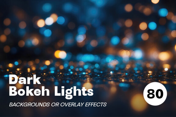 Dark Bokeh Photo Overlay Effects
