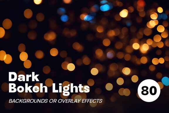Dark Bokeh Photo Overlay Effects