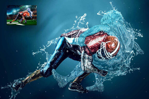 Water Splash Photoshop Action
