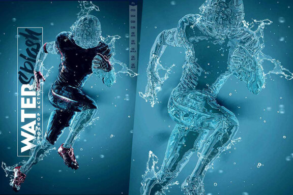 Water Splash Photoshop Action