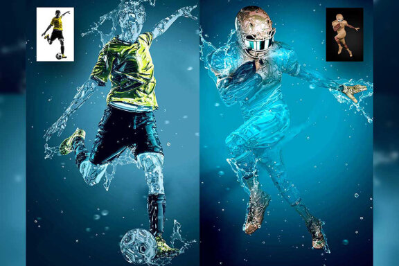Water Splash Photoshop Action
