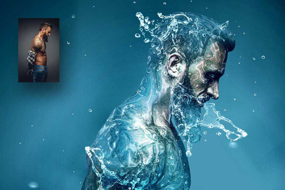 Water Splash Photoshop Action