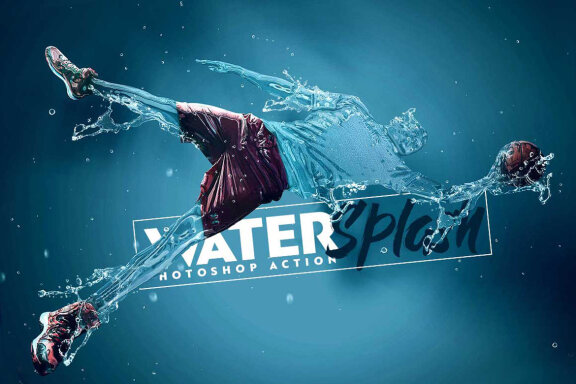 Water Splash Photoshop Action