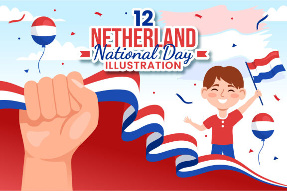 12 Netherland National Day Illustration