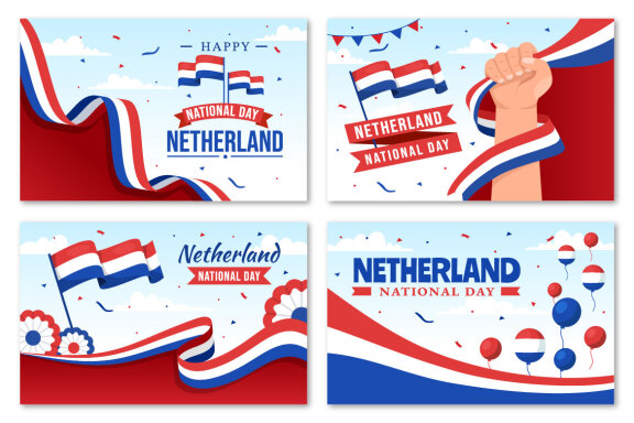 12 Netherland National Day Illustration