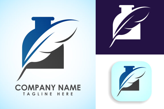 Feather logo design