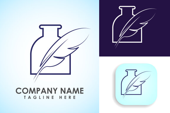 Feather logo design