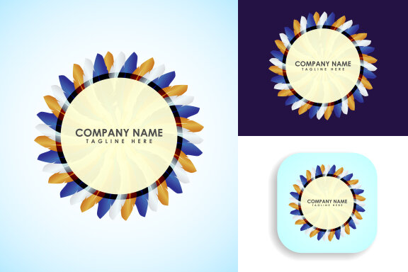 Feather logo design