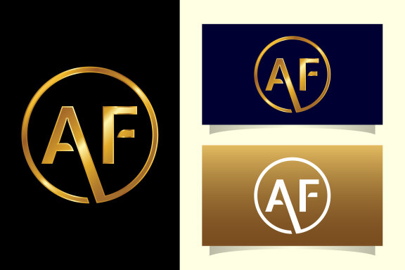 Initial Letter A F Logo 