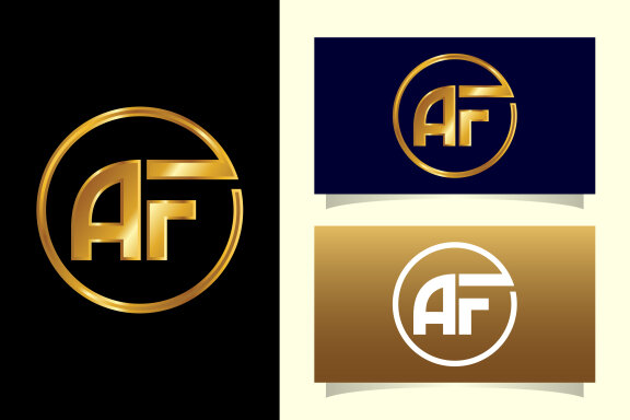 Initial Letter A F Logo 