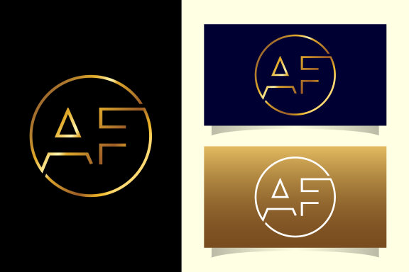 Initial Letter A F Logo 