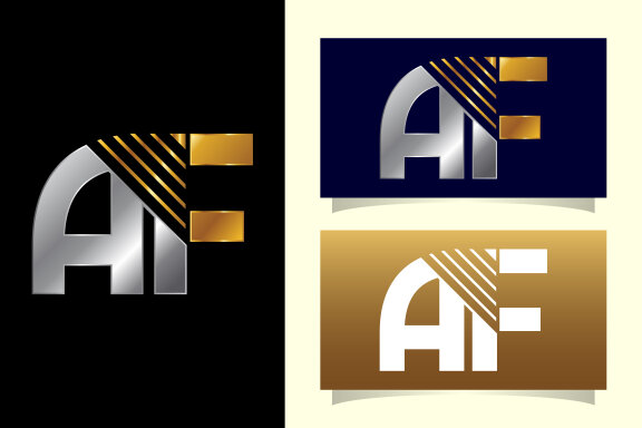 Initial Letter A F Logo 