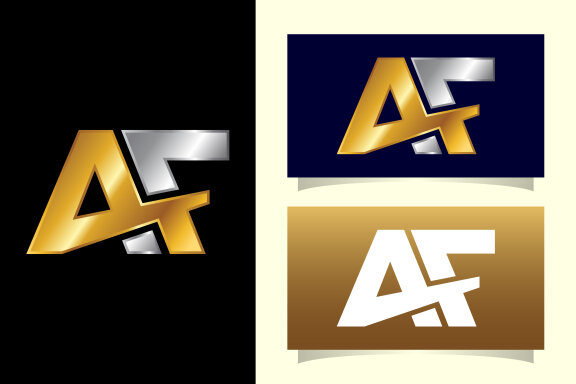 Initial Letter A F Logo 