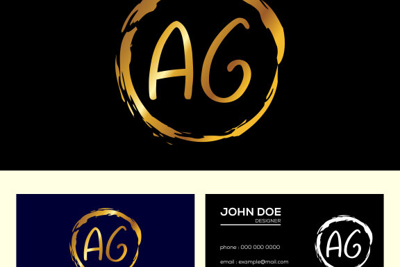 Letter A G Logo
