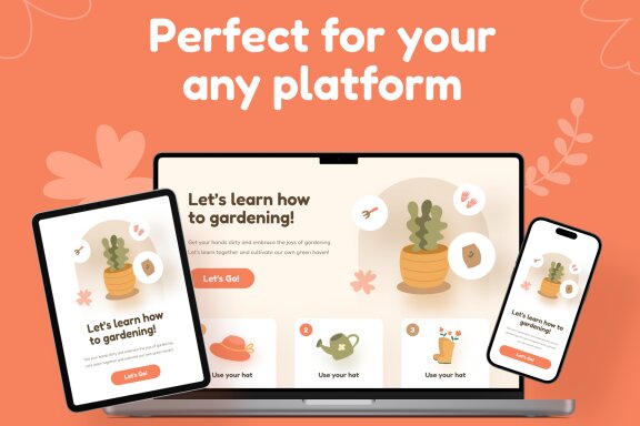 Handdrawn Gardening Icon Illustrations