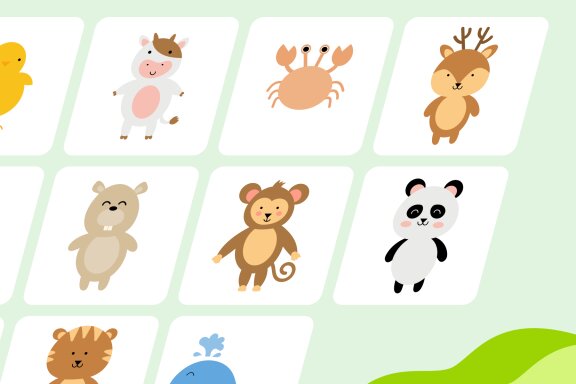 Cute Simple Animal Illustration Elements