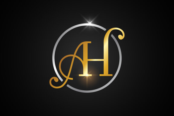 Letter A H Logo Design Vector