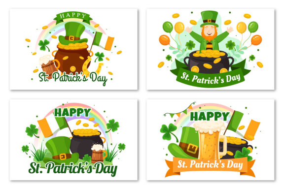 14 Happy St Patrick's Day Illustration