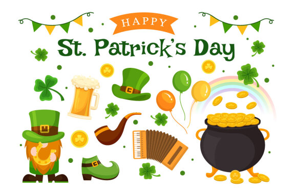 14 Happy St Patrick's Day Illustration