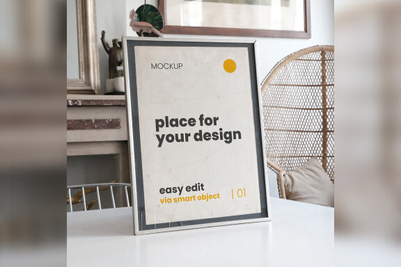Portrait holder Mockups