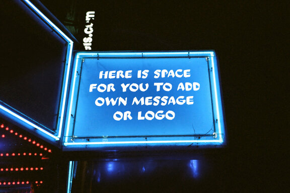 Signs to Add Own Message Mockups