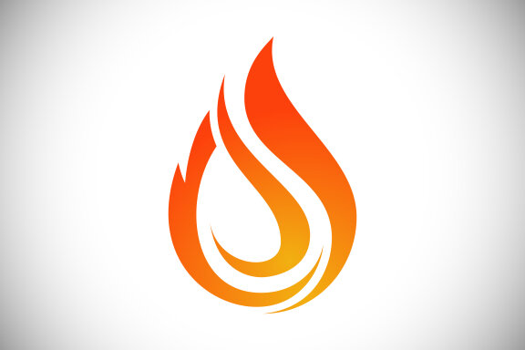 Fire Flame Logo design