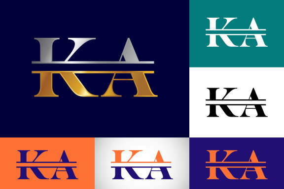 Letter K A Logo Design
