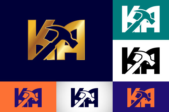 Letter K A Logo Design
