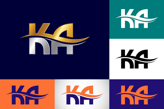 Letter K A Logo Design