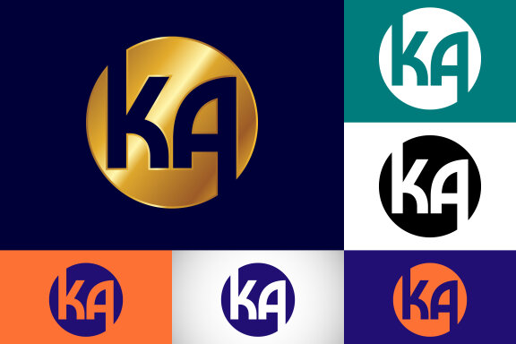 Letter K A Logo Design