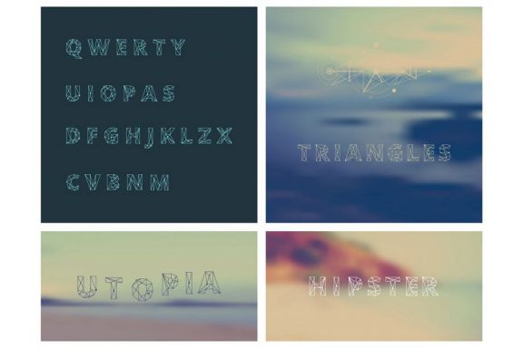Modern vector alphabetic fonts. ABC Letters