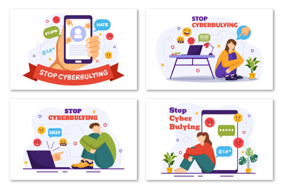 12 Stop Cyberbullying Illustration