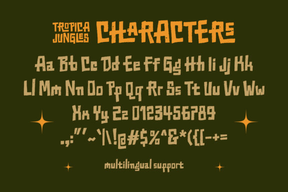 Tropica Jungles - Display Font