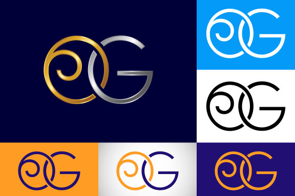 Letter O G Logo Design